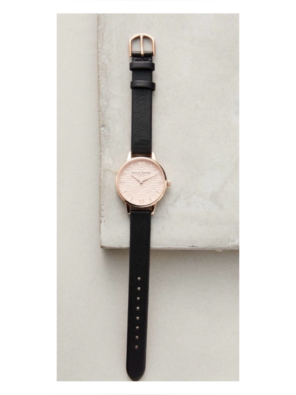 NWOT** Anthropologie Olivia Burton Scalloped Watch  **Needs Battery